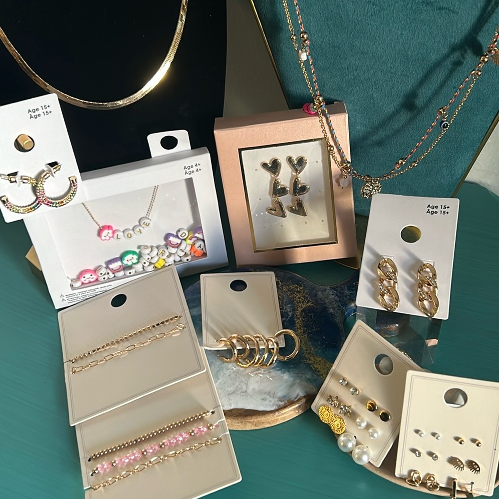 New Lot 26 Piece Gift Christmas Bulk Necklace Ring Earring Fashion Jewelry Set